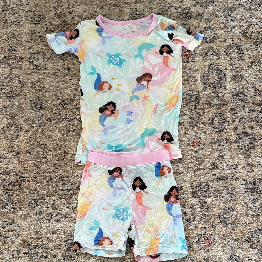 Little Sleepies Mermaid Two Piece Set- Size 2T